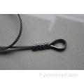 ROPE DE VILEUR AISI 304 en acier inoxydable 1x7 1,5 mm